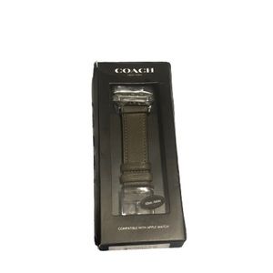 Coach dark green apple wristband